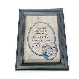 Framed Bible Verse Isaiah 26:3 8" x 6" x 1"